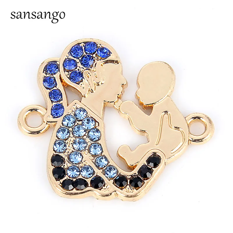 10pcs Fashion Gold Crystal Lovely Mom Baby Alloy Charms Connector Beads For Women DIY Charms Bracelet Necklace Jewelry Making
10pcs Fashion Gold Crystal Lovely Mom Baby Alloy Charms Connector Beads For Women DIY Charms Bracelet Necklace Jewelry Making