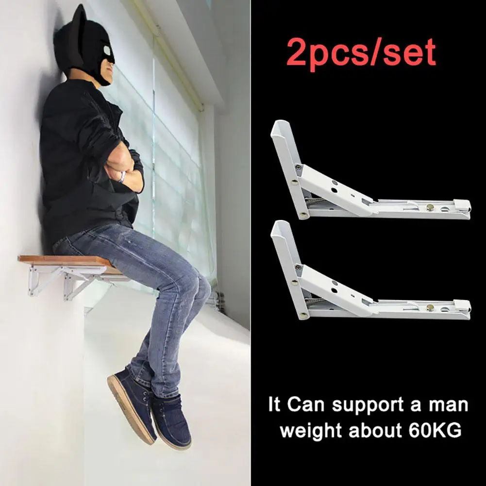 2Pcs Wall Mounted Metal Folding Adjustable Triangle Angle Shelf Bracket Support
2Pcs Wall Mounted Metal Folding Adjustable Triangle Angle Shelf Bracket Support