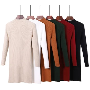 Autumn Winter Long Women Sweater Thick Warm Pullover Jumper Knitted Elasticity Female Sweater
Autumn Winter Long Women Sweater Thick Warm Pullover Jumper Knitted Elasticity Female Sweater