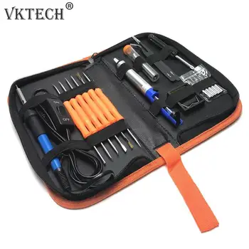 60W Power Switch DIY Electric Soldering Iron Set Adjustable Temperature Welding Solder Station Tips Welding Repair Tool
60W Power Switch DIY Electric Soldering Iron Set Adjustable Temperature Welding Solder Station Tips Welding Repair Tool