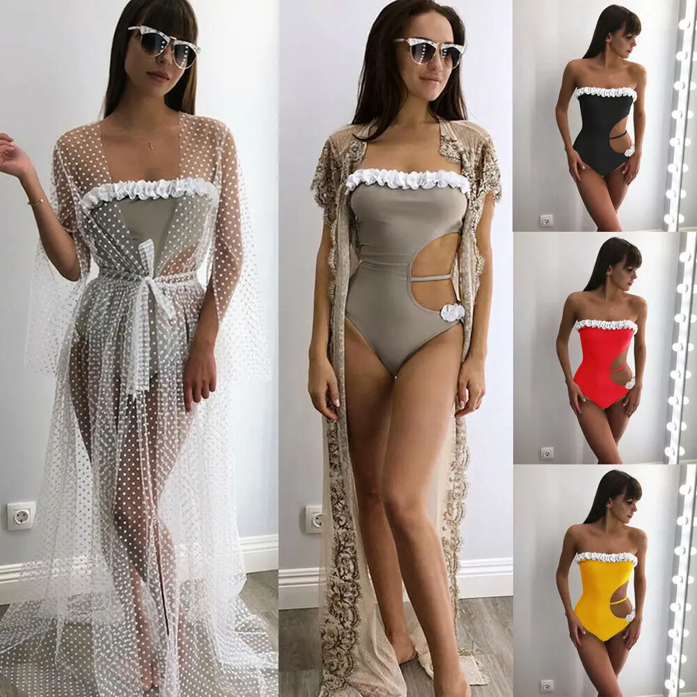 2019 New Style Fashion Hot Women One-Piece Suits Bandage Bikini Push Up Ruffles Swimsuit Bathing Hollow Out Patchwork Swimwear
2019 New Style Fashion Hot Women One-Piece Suits Bandage Bikini Push Up Ruffles Swimsuit Bathing Hollow Out Patchwork Swimwear