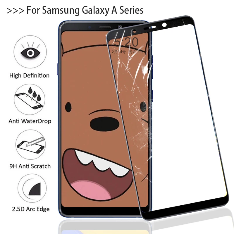 9 H протектор экрана из закаленного стекла целлюлярный дисплей полный для samsung galaxy
