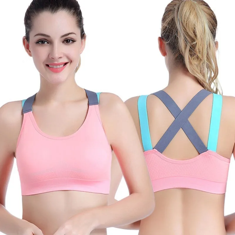 Women Seamless Top Sports Bra Breathable Push Up Vest Patchwork Cross Yoga Gym Bra Running Fitness Wear Sujetador Deportivo
Women Seamless Top Sports Bra Breathable Push Up Vest Patchwork Cross Yoga Gym Bra Running Fitness Wear Sujetador Deportivo