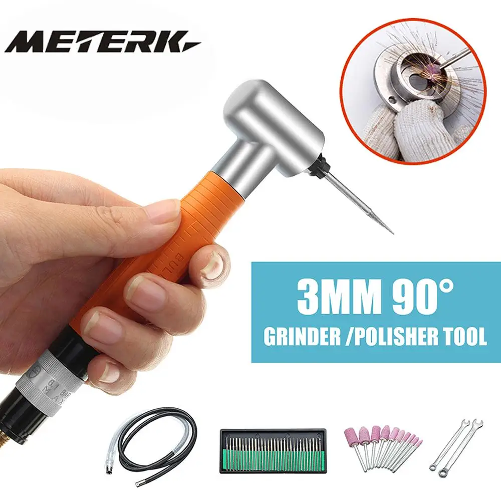 Portable 90° Degree 3MM Pneumatic Micro Grinder Angle Air Micro Die Pencil Polisher Tool for Engraving
Portable 90° Degree 3MM Pneumatic Micro Grinder Angle Air Micro Die Pencil Polisher Tool for Engraving