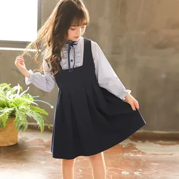 School Sleeveless Dress Big Kid Clothes Girl Set Spring Autumn Red Blue Toddler Kids Clothing Sets Shirts Dresses 2 Pcs Suits
School Sleeveless Dress Big Kid Clothes Girl Set Spring Autumn Red Blue Toddler Kids Clothing Sets Shirts Dresses 2 Pcs Suits