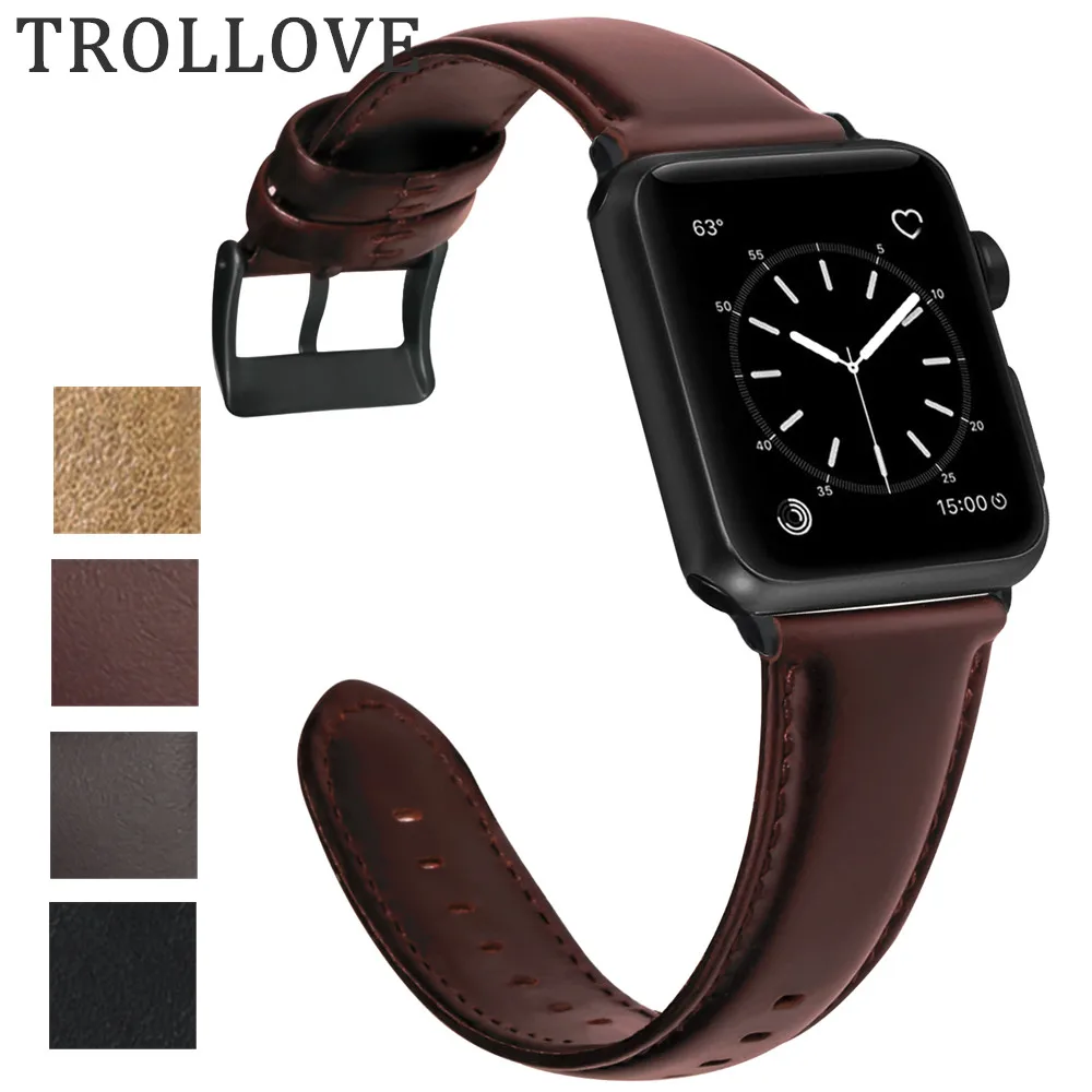 Oil Wax Leather Bracelet For Apple Watch Band 42mm 38mm 44mm 40mm Series 4 3 2 For Apple Watch Strap iWatch Wrist Watchband
Oil Wax Leather Bracelet For Apple Watch Band 42mm 38mm 44mm 40mm Series 4 3 2 For Apple Watch Strap iWatch Wrist Watchband