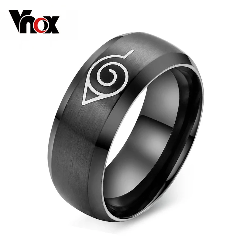 Vnox anime naruto ring black stainless steel mens ring party accessories usa size
Vnox anime naruto ring black stainless steel mens ring party accessories usa size