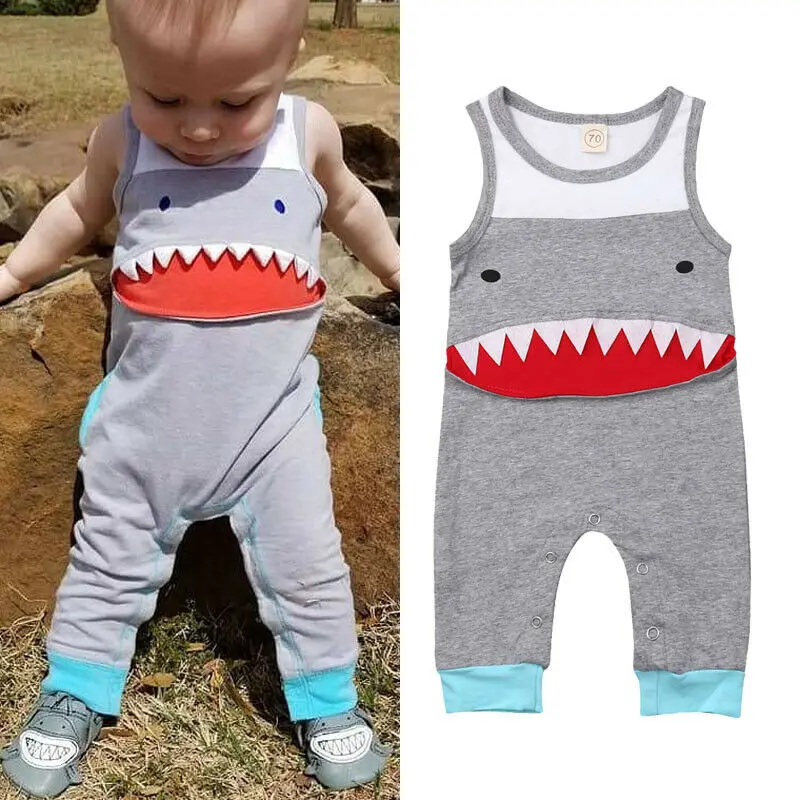 Pudcoco 2019 Summer Newborn Baby Boy Shark Romper Sleeveless Gray Jumpsuit Outfit Clothes Casual Playsuit
Pudcoco 2019 Summer Newborn Baby Boy Shark Romper Sleeveless Gray Jumpsuit Outfit Clothes Casual Playsuit