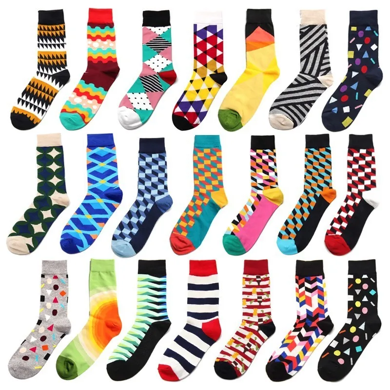 PEONFLY Men Socks Funny Geometric Striped Wave Rhomboid Lattice Wine Stitching Harajuku Hip Hop Happy Cotton Socks Street Style
PEONFLY Men Socks Funny Geometric Striped Wave Rhomboid Lattice Wine Stitching Harajuku Hip Hop Happy Cotton Socks Street Style