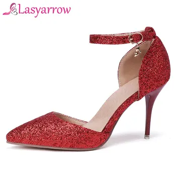 Lasyarrow Women Pumps Summer Fashion Sexy Bling Bling Pointed Toe Wedding Party High Heeled Shoes Woman Sandals Zapatos Mujer
Lasyarrow Women Pumps Summer Fashion Sexy Bling Bling Pointed Toe Wedding Party High Heeled Shoes Woman Sandals Zapatos Mujer