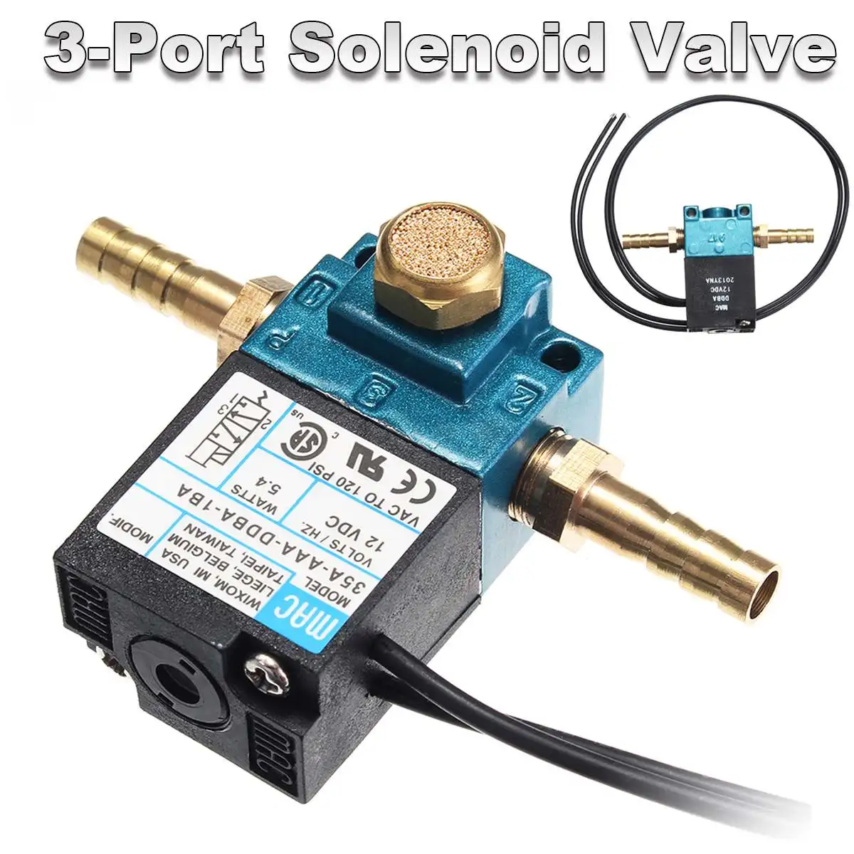3 Port Electronic Boost Control Solenoid Valve 35A-ACA-DDBA-1BA With Brass Silencer For ECU 3-Port PWM DC12V 120 PSI
3 Port Electronic Boost Control Solenoid Valve 35A-ACA-DDBA-1BA With Brass Silencer For ECU 3-Port PWM DC12V 120 PSI