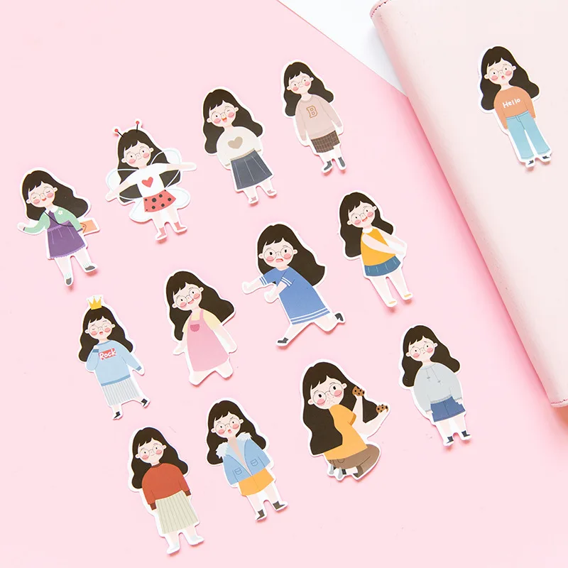 SIXONE 30pcs/set Cute Character illustration sticker student DIY Handbook diary decorative sticker girl stickers
SIXONE 30pcs/set Cute Character illustration sticker student DIY Handbook diary decorative sticker girl stickers