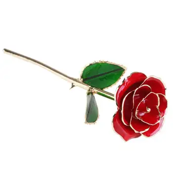 Blooming Lacquered 24K Gold Roses Plated Real Rose Birthday Valentine'S Day Anniversary Gift With Souvenir Bag Fake Flower
Blooming Lacquered 24K Gold Roses Plated Real Rose Birthday Valentine'S Day Anniversary Gift With Souvenir Bag Fake Flower