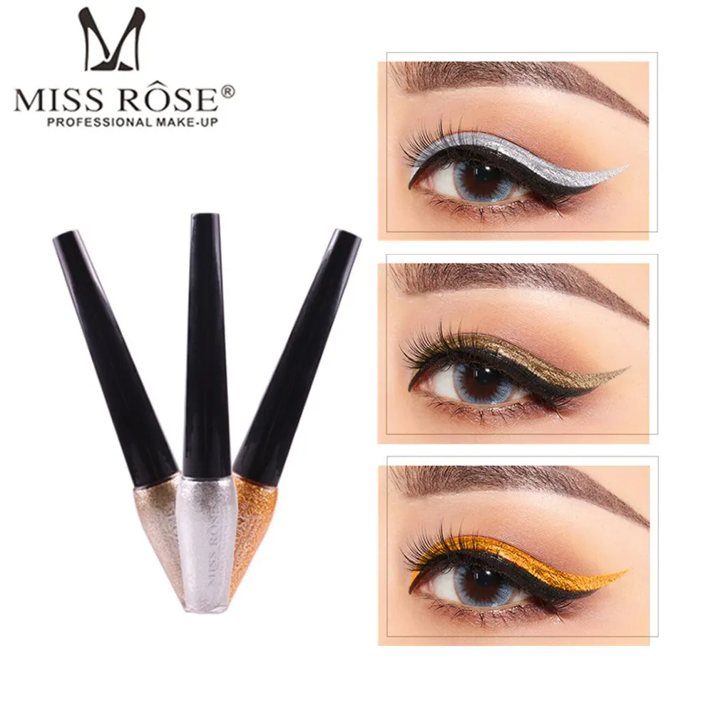 MISS ROSE Liquid Glitter Eyeliner Long Lasting Waterproof Shimmer Eye Liner Women Sexy Eyes Makeup Cosmetics Shiny Eyeliner Pen
MISS ROSE Liquid Glitter Eyeliner Long Lasting Waterproof Shimmer Eye Liner Women Sexy Eyes Makeup Cosmetics Shiny Eyeliner Pen