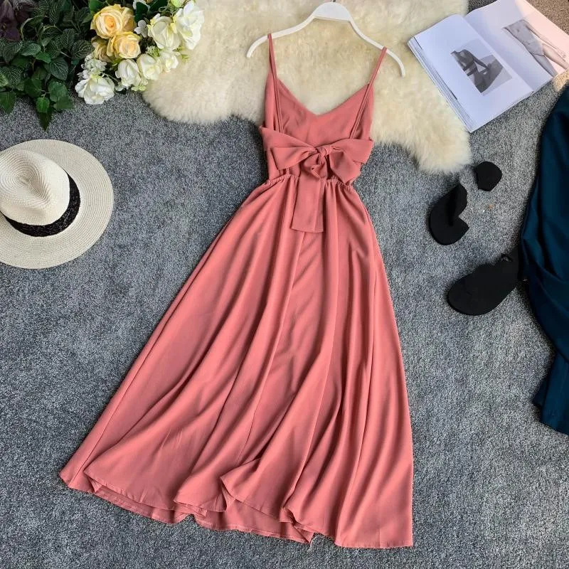 Women 2019 Summer Dress Vintage V Neck Sashes Dress Sleeveless Spaghetti Strap A Line Dress Vestido
Women 2019 Summer Dress Vintage V Neck Sashes Dress Sleeveless Spaghetti Strap A Line Dress Vestido