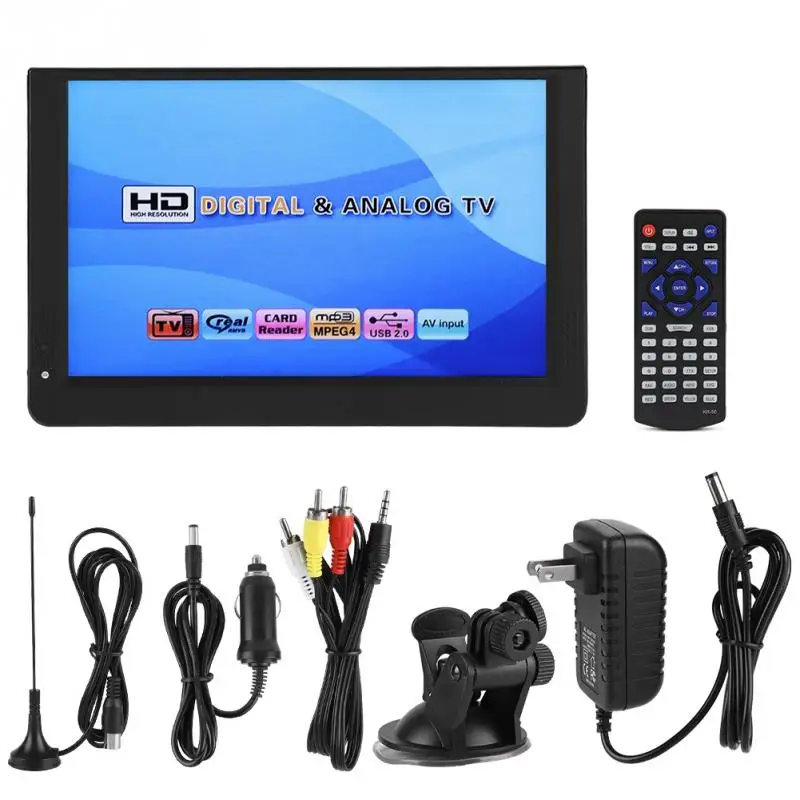 LEADSTAR 1080P Portable Television Mini 12-inch 16:9 LED Handheld DVB-T/T2 Digital TV Televisions Player for US plug new style
LEADSTAR 1080P Portable Television Mini 12-inch 16:9 LED Handheld DVB-T/T2 Digital TV Televisions Player for US plug new style