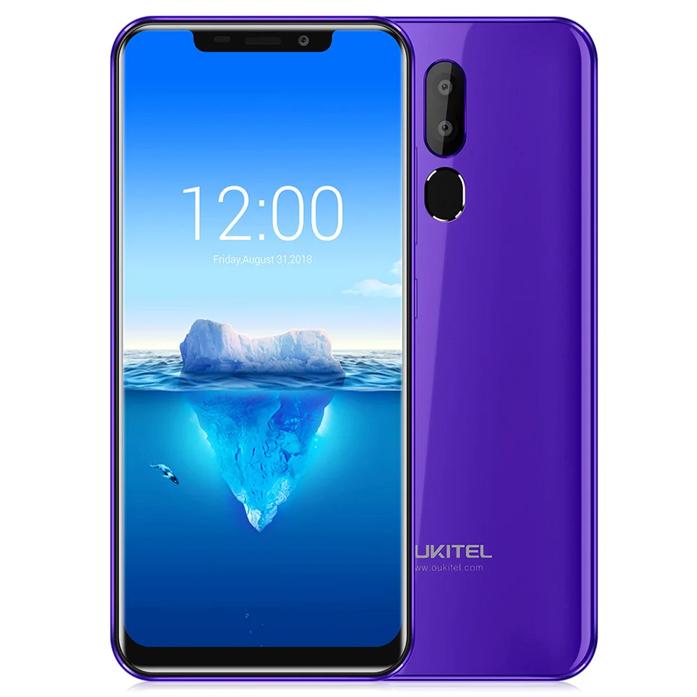 Смартфон OUKITEL C12 Pro 4G 6 18 "Android 8 1 MTK6739 четырехъядерный 5 ГГц 2 Гб ОЗУ 16 ПЗУ 8.0MP + 2.0MP