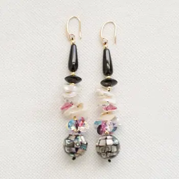 New Women Crystal Rhinestone Tassel Long Dangle Drop Earring Fringed Earrings Natural Abalone Shell Black Boho Jewelry
New Women Crystal Rhinestone Tassel Long Dangle Drop Earring Fringed Earrings Natural Abalone Shell Black Boho Jewelry
