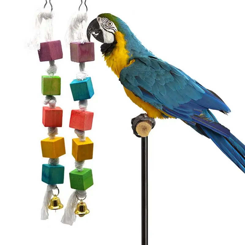 Bird Chewing Toy Clean Colorful Wooden Blocks Keep Pet Healthy Parrot Gnawed Wood String Toy Bird Toys Pet Bird Accessories
Bird Chewing Toy Clean Colorful Wooden Blocks Keep Pet Healthy Parrot Gnawed Wood String Toy Bird Toys Pet Bird Accessories