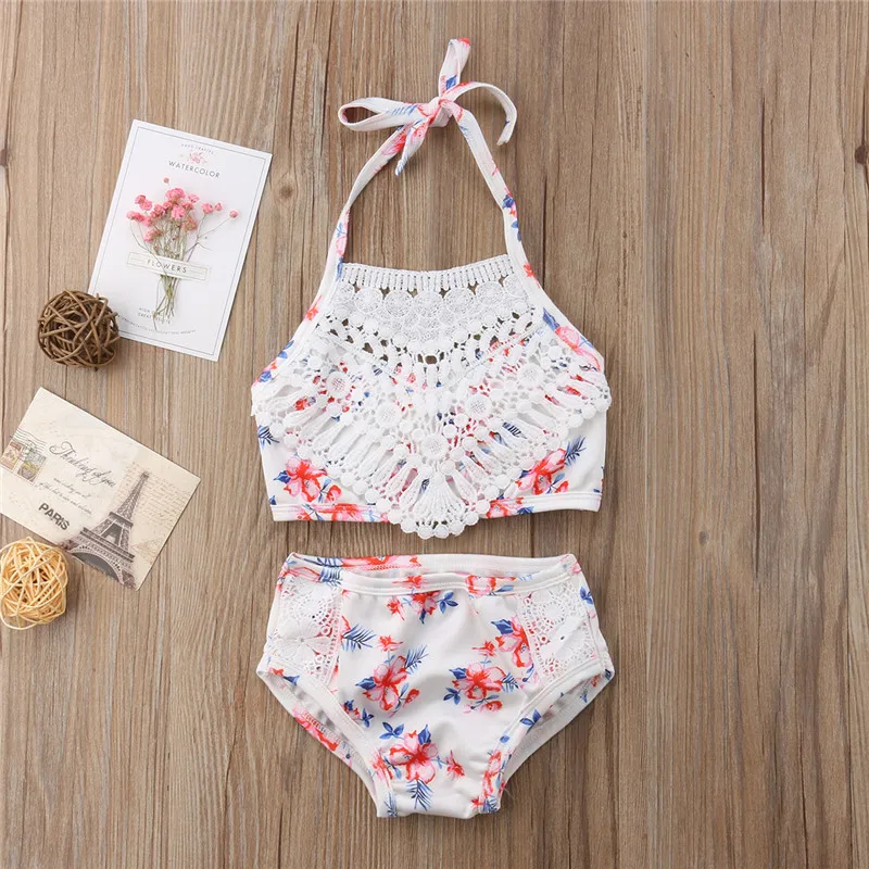 2-5Y Lace Flower Kid Baby Girls Bikini Set Swimwear Bathing Suit Beach Wear Children Swimsuit Two-Piece Suits
2-5Y Lace Flower Kid Baby Girls Bikini Set Swimwear Bathing Suit Beach Wear Children Swimsuit Two-Piece Suits