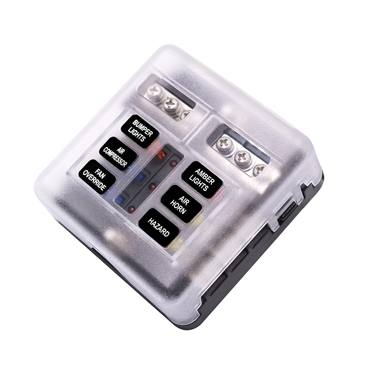 High Quality 6 Way Insert Fuse Box Block Holder Circuit For Car Automotive Auto ATC ATO Screw Connection Safety Box
High Quality 6 Way Insert Fuse Box Block Holder Circuit For Car Automotive Auto ATC ATO Screw Connection Safety Box
