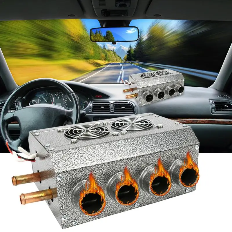 Universal DC 12-24V 6 Ports Car Heater Automotive Plumbing Air Conditioner Evaporator Car Defroster Demister Compact Air Heaters 
Universal DC 12-24V 6 Ports Car Heater Automotive Plumbing Air Conditioner Evaporator Car Defroster Demister Compact Air Heaters