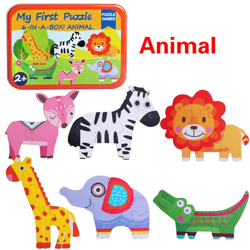 Wooden 3d Puzzle Toys with Iron Box Kids Cartoon Animal Wood Puzzles Educational Toys for Children Christmas Gift
Wooden 3d Puzzle Toys with Iron Box Kids Cartoon Animal Wood Puzzles Educational Toys for Children Christmas Gift
