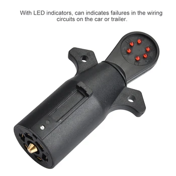 Trailer Socket Tester 12V 7pin flat tester Towing Light Wiring Cable Circuit Plug Socket Tester for Auto Trailers Car New
Trailer Socket Tester 12V 7pin flat tester Towing Light Wiring Cable Circuit Plug Socket Tester for Auto Trailers Car New