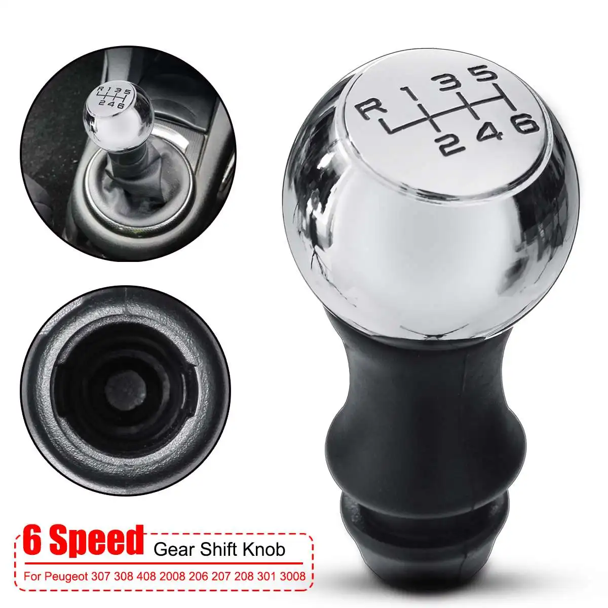 6 Speed Car Manual Gear Shift Knob For Peugeot 106 206 207 306 307 407 408 508 807 Aluminum Alloy
6 Speed Car Manual Gear Shift Knob For Peugeot 106 206 207 306 307 407 408 508 807 Aluminum Alloy