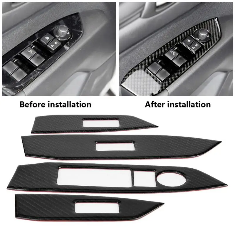 4pcs Car Window Control Panel Frame Cover Trim for Mazda CX-5 2017-2018 Vehicle Window Switch Control Trim Carbon Fiber
4pcs Car Window Control Panel Frame Cover Trim for Mazda CX-5 2017-2018 Vehicle Window Switch Control Trim Carbon Fiber