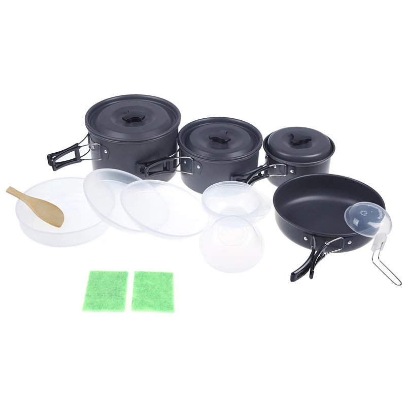 Camping Cookware Camping Utensils Pan Pot Set for 4-5 People Portable Anodised Aluminum Non-stick Outdoor Tableware Cooking Set
Camping Cookware Camping Utensils Pan Pot Set for 4-5 People Portable Anodised Aluminum Non-stick Outdoor Tableware Cooking Set