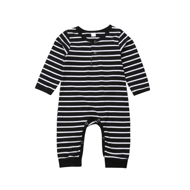 Cotton Infant Baby Boy Girl Striped Romper Black White Toddler Newbore Loose Jumpsuit Kids Children Clothes Outfits One Pieces
Cotton Infant Baby Boy Girl Striped Romper Black White Toddler Newbore Loose Jumpsuit Kids Children Clothes Outfits One Pieces