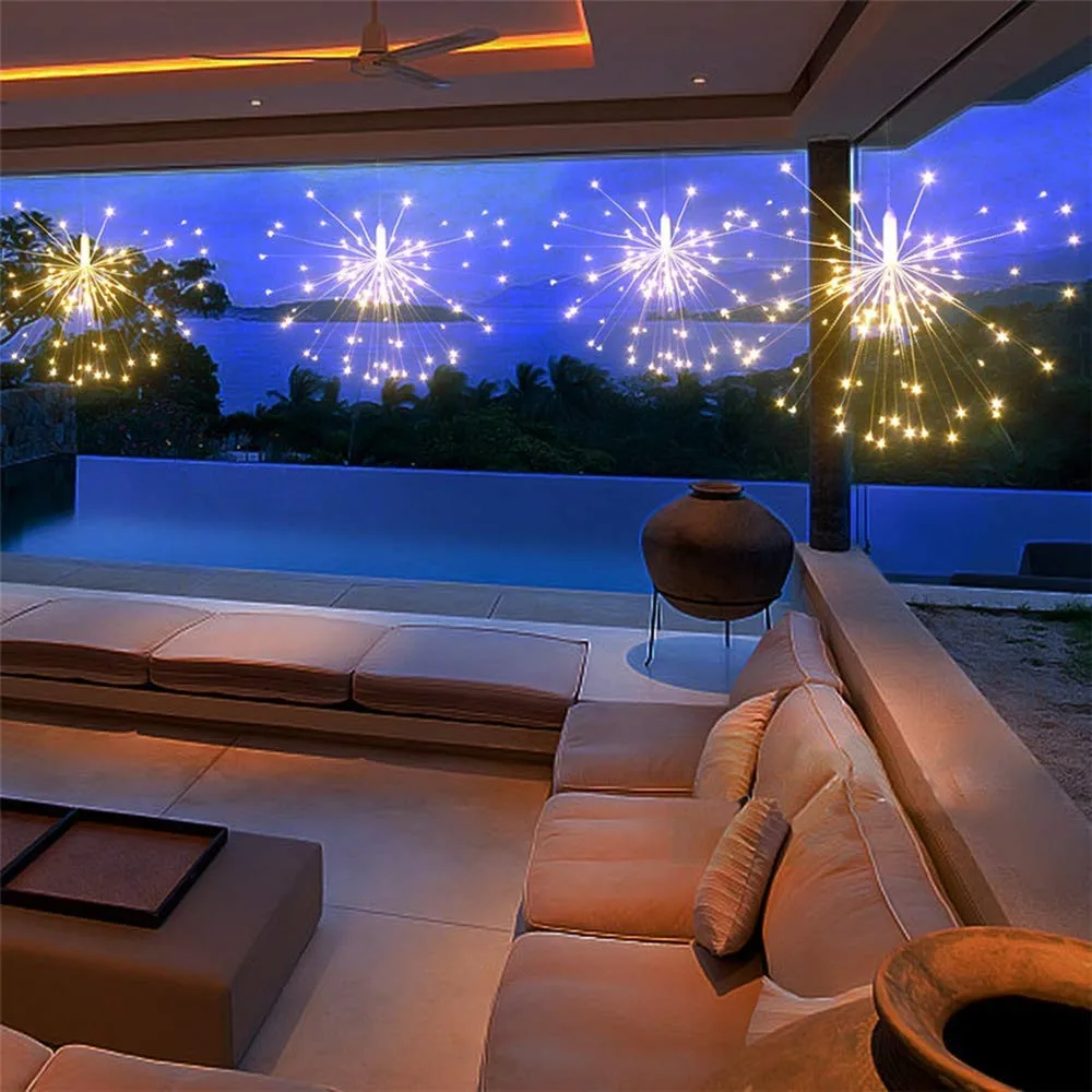 Solar Powered Starburst LED String Lights UNIBROTHER DIY Firework Explosion Star Copper Fairy Lights Christmas Wedding Garland
Solar Powered Starburst LED String Lights UNIBROTHER DIY Firework Explosion Star Copper Fairy Lights Christmas Wedding Garland