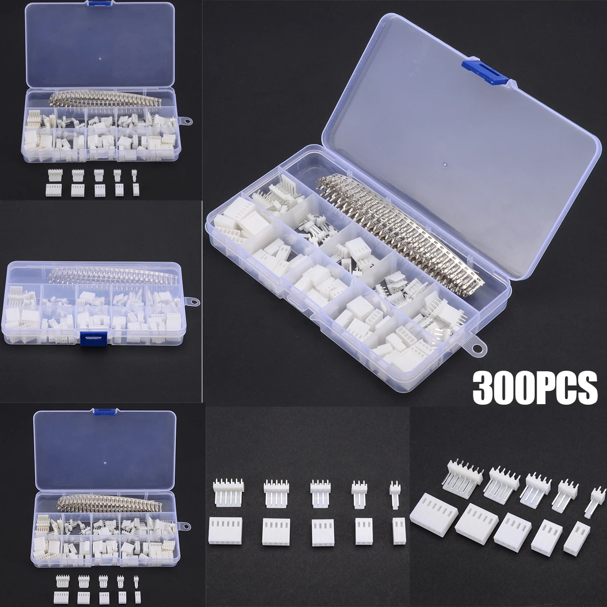 300pcs KF2510 2.54mm Female Terminal Housing Header Wire Connector 2 3 4 5 6 Pin Assorment kit with Box
300pcs KF2510 2.54mm Female Terminal Housing Header Wire Connector 2 3 4 5 6 Pin Assorment kit with Box