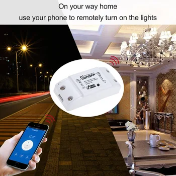 SONOFF Wireless Remote Switch Basic Wifi Switch Works Home Timer 10A/2200W for Android/IOS APP Control Home Automation Module
SONOFF Wireless Remote Switch Basic Wifi Switch Works Home Timer 10A/2200W for Android/IOS APP Control Home Automation Module