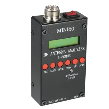 Mini60 Antenna Analyzer Meter 1-60MHz SARK100 AD9851 HF ANT SWR for Ham Radio Hobbists
Mini60 Antenna Analyzer Meter 1-60MHz SARK100 AD9851 HF ANT SWR for Ham Radio Hobbists