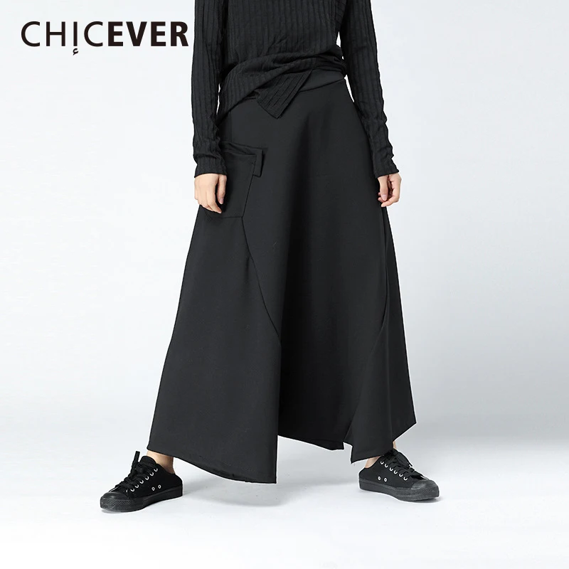 CHICEVER Winter Black High Waist Trousers For Women Pant Loose Big Size Elastic Flare Female Pants Fashion Casual 2019
CHICEVER Winter Black High Waist Trousers For Women Pant Loose Big Size Elastic Flare Female Pants Fashion Casual 2019