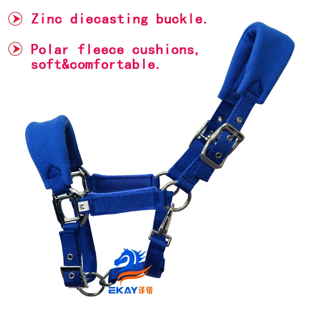 Free shipping PP webbing horse halter with zinc diecasting buckles.6MM thick webbing with soft cushion(BLT2008)
Free shipping PP webbing horse halter with zinc diecasting buckles.6MM thick webbing with soft cushion(BLT2008)