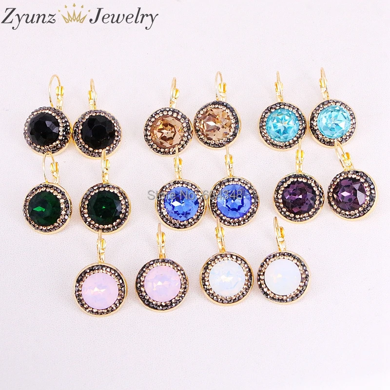 5Pairs ZYZ320-7602 Lever Back Earring with Rhinestone Pave Crystal Stone & Brass gold color plated woman
5Pairs ZYZ320-7602 Lever Back Earring with Rhinestone Pave Crystal Stone & Brass gold color plated woman
