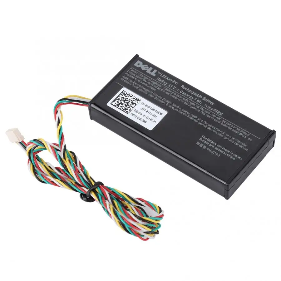 Genuine Array Card Battery FR463 Battery 0NU209 NU209 3.7V+Cable For DELL H700 H800 PERC
Genuine Array Card Battery FR463 Battery 0NU209 NU209 3.7V+Cable For DELL H700 H800 PERC