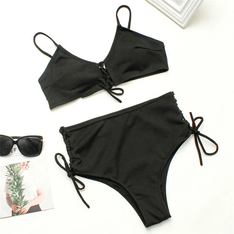 Women Swimwear Summer Solid High Waist Bathing Suit Ladies Beachwear Swimwear Padded Swimsuit Brazilian Bikini Beachwear Biquini
Women Swimwear Summer Solid High Waist Bathing Suit Ladies Beachwear Swimwear Padded Swimsuit Brazilian Bikini Beachwear Biquini