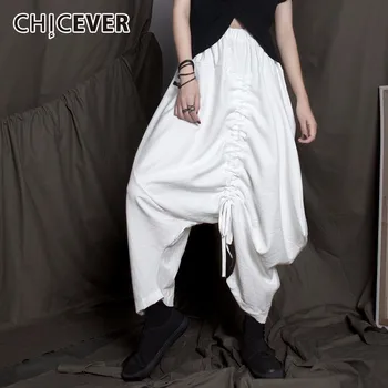 CHICEVER Trousers For Women Loose Oversize Hem Irregular Drawstring Cross Pants For Women's 2020 Casual Fashion Tide New
CHICEVER Trousers For Women Loose Oversize Hem Irregular Drawstring Cross Pants For Women's 2020 Casual Fashion Tide New