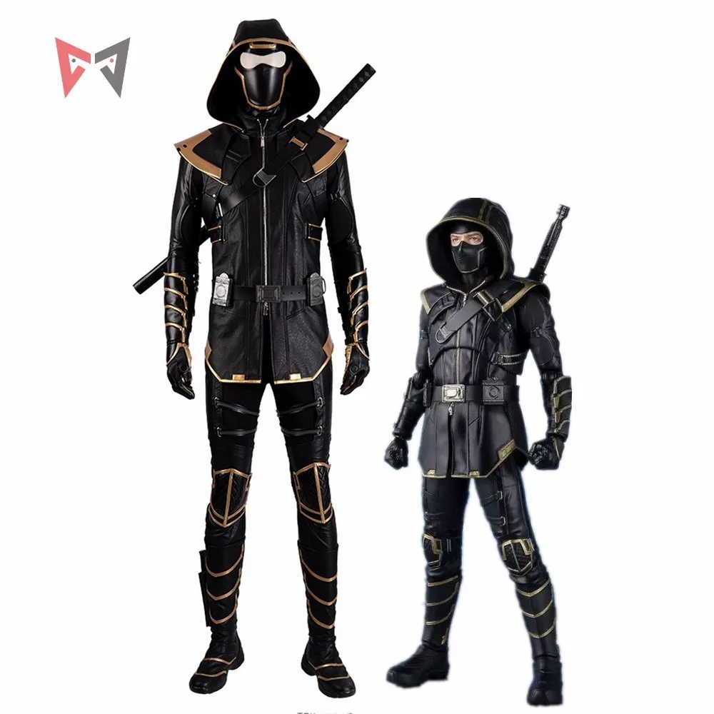 Endgame Hawkeye Cosplay Costume Avengers Halloween carnaval Clint Barton Ronin Black Suit Fancy Leather Hood outfit Custom Made
Endgame Hawkeye Cosplay Costume Avengers Halloween carnaval Clint Barton Ronin Black Suit Fancy Leather Hood outfit Custom Made