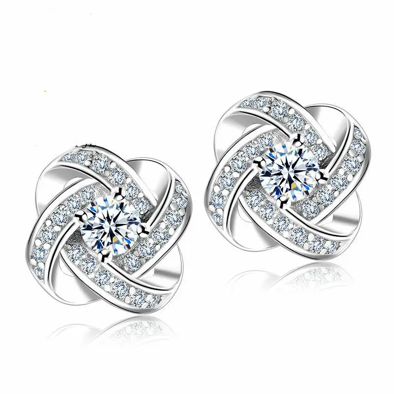 New Fashion Sale Hot In-kind Shooting Wedding 925 Silver Women Jewelry Love Forever Elegant Crystal Ear Stud Earrings
New Fashion Sale Hot In-kind Shooting Wedding 925 Silver Women Jewelry Love Forever Elegant Crystal Ear Stud Earrings