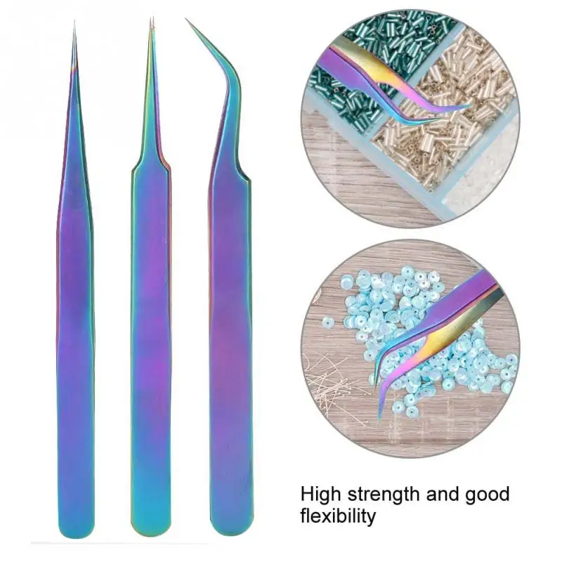 Electroplating Colorful Tweezers Stainless Steel Anti-static Jewelry Remove Tools Practical Simple Tweezers Tools
Electroplating Colorful Tweezers Stainless Steel Anti-static Jewelry Remove Tools Practical Simple Tweezers Tools
