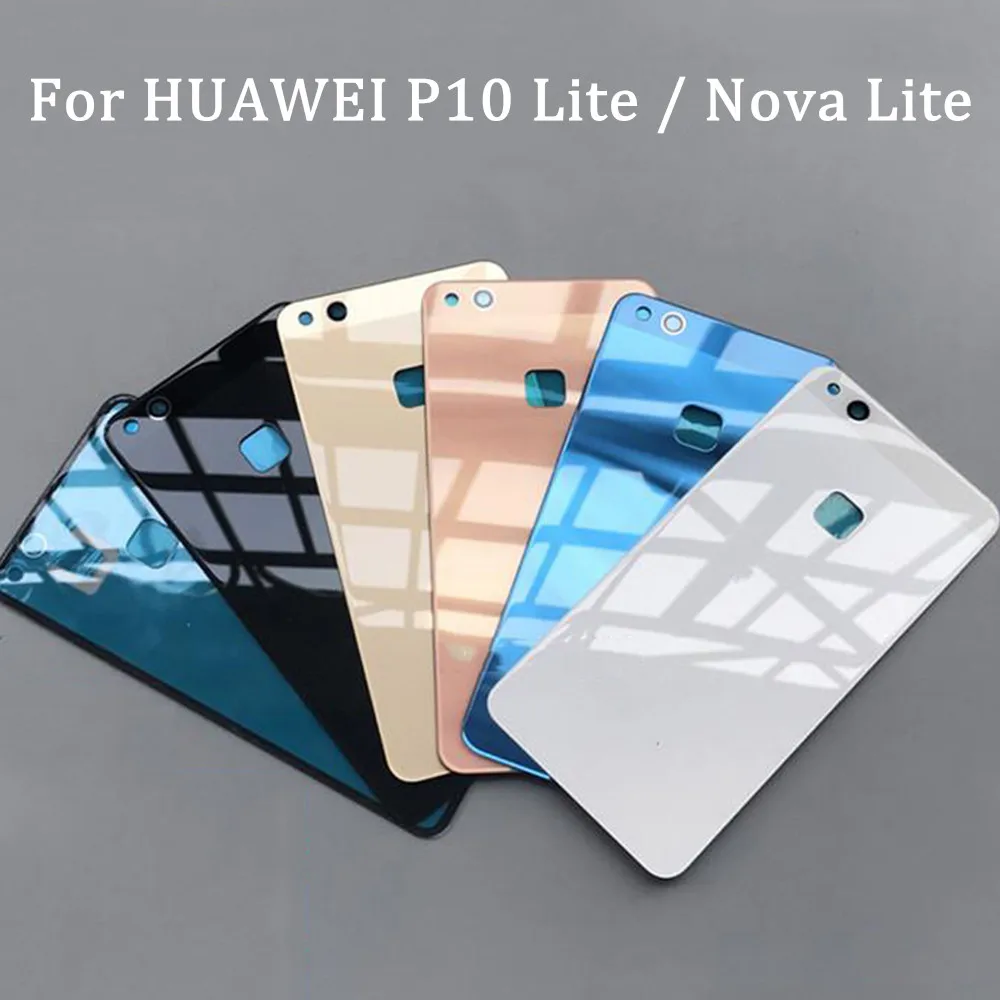 Стеклянная задняя крышка батарейного отсека для Huawei P10 Lite Nova чехол двери HUAWEI P10Lite