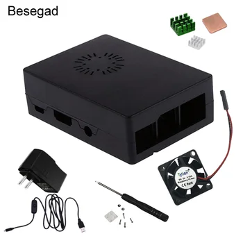 Elisona Specialized Shell Case Kit with Screwdriver Heat Sink Fan EU Plug Power Supply for Raspberry Pi 3B 2B B
Elisona Specialized Shell Case Kit with Screwdriver Heat Sink Fan EU Plug Power Supply for Raspberry Pi 3B 2B B