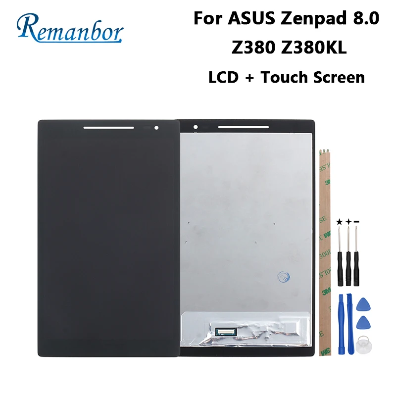 Remanbor For ASUS Zenpad Z380 Z380KL LCD Display + Touch Screen 8'' Assembly Repair For ASUS Zenpad Z380 Z380KL +Tools+Adhesive
Remanbor For ASUS Zenpad Z380 Z380KL LCD Display + Touch Screen 8'' Assembly Repair For ASUS Zenpad Z380 Z380KL +Tools+Adhesive