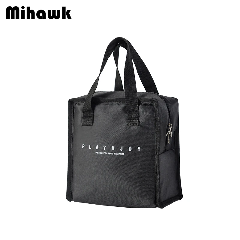 Mihawk Nylon Black Thermal Lunch Bags Family School Bento Pouch Travel Picnic Insulation Food Fruit Organizer Zip Tote Accessory
Mihawk Nylon Black Thermal Lunch Bags Family School Bento Pouch Travel Picnic Insulation Food Fruit Organizer Zip Tote Accessory
