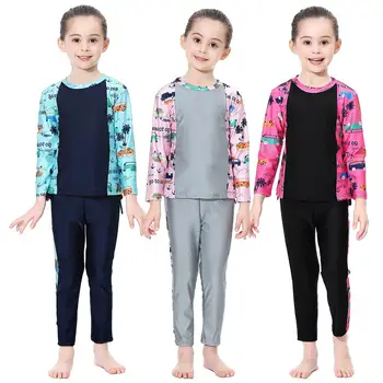 Kids Swimwear for Muslim Girls Full Coverage Conservative Arabian Swimsuits High Elastic Modest Islamic Bathing Suit Beachwear
Kids Swimwear for Muslim Girls Full Coverage Conservative Arabian Swimsuits High Elastic Modest Islamic Bathing Suit Beachwear
